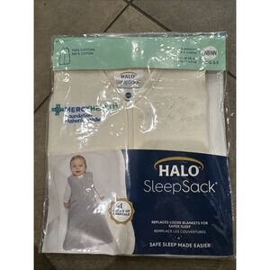 NEW Never Used Halo Sleep Sack XS Birth to 3 Months Wearable Blanket White